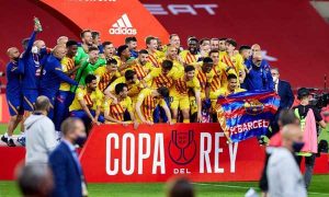 ميسي يقود برشلونة لسحق بيلباو و التتويج بالكأس