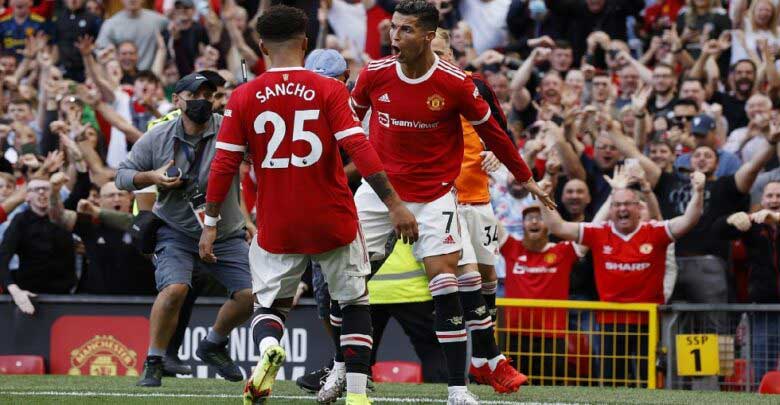 تشكيلة مانشستر يونايتد  في دوري أبطال أوروبا رونالدو أساسي