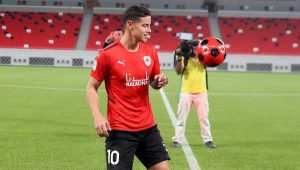 تقديم الكولومبي جيمس رودريجيز لاعبا بقميص الريان القطري