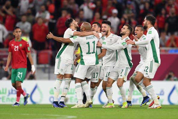الجزائر لنصف نهائي كأس العرب بركلات الترجيح على حساب المغرب