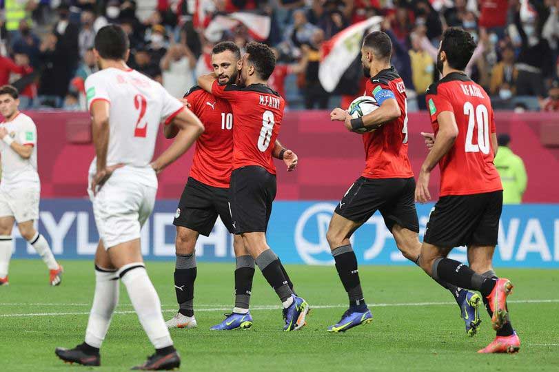 منتخب مصر يتجاوز الأردن بصعوبة و يواجه تونس في نصف نهائي كأس العرب