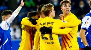 برشلونة يستفيق بفوز قاتل على ألافيس