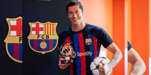 ليفاندوفسكي يقود برشلونة لإفترس فيكتوريا بلزن